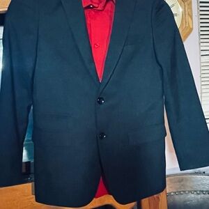 Isaac Mizrahi Black Blazer with Red Accent